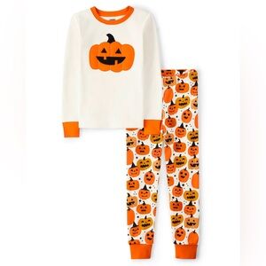 NWT Halloween pumpkin cotton pajamas size 10 unisex by Gymboree snug fit